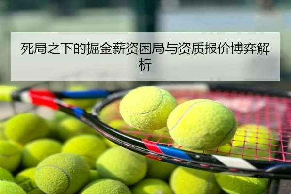 死局之下的掘金薪资困局与资质报价博弈解析